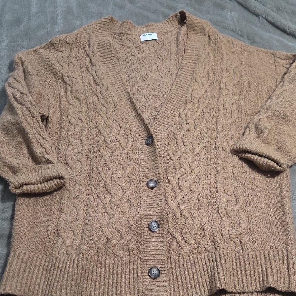 Old Navy Cable Knit Cardigan Sweater
